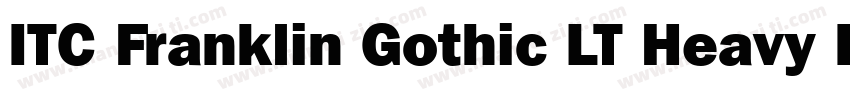 ITC Franklin Gothic LT Heavy Italic字体转换